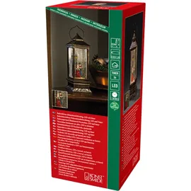 Konstsmide LED Schneelaterne Charles Dickens Style mit 5h Timer wassergefüllt