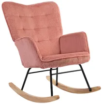 pzcc Schaukelstuhl Polyester 71 x 101 x 98 cm Rosa/Pink