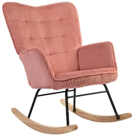 pzcc Schaukelstuhl Polyester 71 x 101 x 98 cm Rosa/Pink