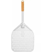 HENDI Pizzaschaufel quadratisch perforiert 30 x 66 cm Holz und Aluminium