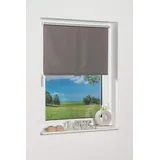 K-HOME Thermorollo Verdunklungsrollo Klemmfix 50 x 200 cm grau