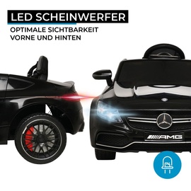 Actionbikes Motors Kinder-Elektroauto Mercedes AMG C63 Lizenziert (Schwarz)