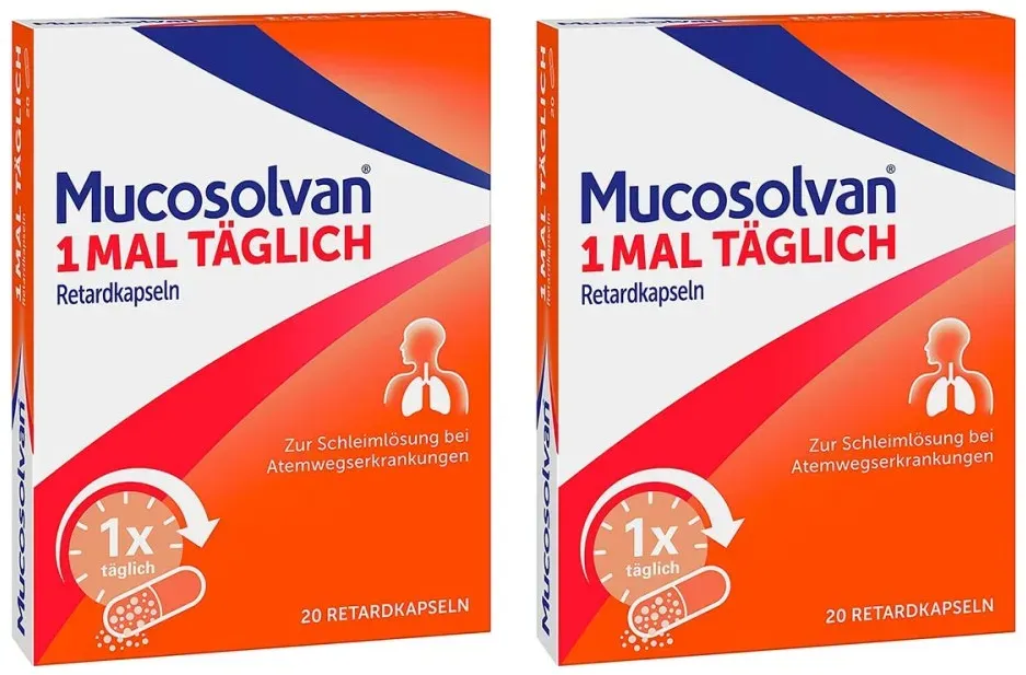 MUCOSOLVAN 1x täglich Retardkapseln Schleimlöser bei Husten