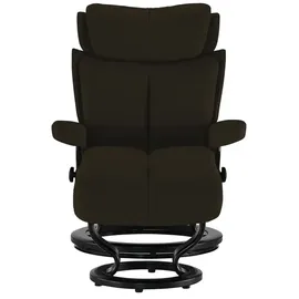 Stressless Relaxsessel Leder 77 x 108 x 76 cm Braun mit Hocker