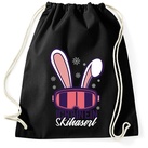 Youth Designz Turnbeutel Ich Bin Ein Ski Haserl Baumwoll Tasche, mit trendigem Motiv schwarz