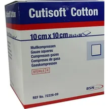 BSN Medical Cutisoft Cotton Kompressen steril 12-fach 10x10cm
