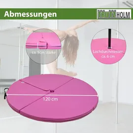 Trutzholm Tanzstangenmatte Stärke 5cm Durchmesser 120cm Pink