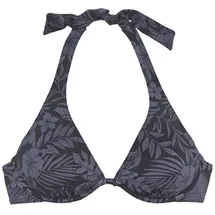 VENICE BEACH Bügel-Bikini-Top Damen schwarz bedruckt Gr.44 Cup F