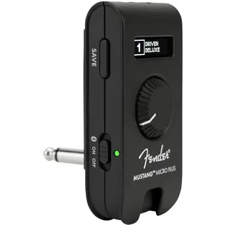 Fender Mustang Micro Plus Gitarrenverstärker, Ultimativer Persönlicher Kopfhörerverstärker mit 25 Verstärkermodellen, 25 Effekten, Bluetooth und 100 Presets, USB Wiederaufladbar