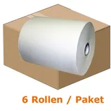 Handtuchrollen JM Metzger 6 Rollen weiß 21 cm x 130 m 6 Rollen/Paket, Außenabwicklung, 2-lagig