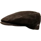 WEROR Herren Flatcap Schirmmütze Schiebermütze Mütze Cap Cord WEROR-396.1 (60, Braun) - 60