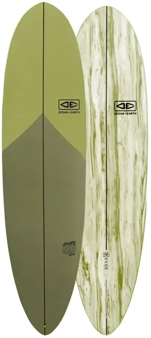 OCEAN EARTH HAPPY HOUR EPOXY SOFT Surfboard 2026 olive - 7,0