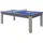 vente-unique Multifunktionstisch Billard & Tischtennis - 213 x 112 x 81,5 cm - Grau - BALTHAZAR