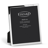 EDZARD Bilderrahmen Bergamo, versilbert und anlaufgeschützt, für 20x25 cm Foto silberfarben