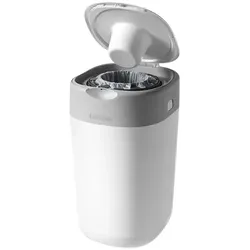 Windeleimer Tommee Tippee Twist and Click Advanced weiß fasst bis zu 30 Windeln, jede Windel wird einzeln versiegelt