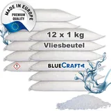 BlueCraft 12x 1 kg Raum Luftentfeuchter Granulat im Vliesbeutel