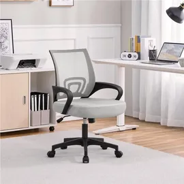 Yaheetech Drehstuhl Mesh Grau