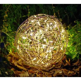 Best Season Led-3d-kugel 'galax Fun', Ockergelb, Alu, 30 cm