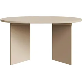 Selsey Ovo – Ausziehbarer Esstisch, rund, 110–190 x 110 cm, Cappuccino