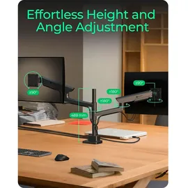 Icy Box IB-MS702-T Monitorständer für 2 Monitore Schwarz