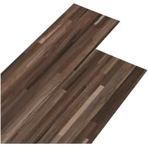 vidaXL Bodenplatten 36 pcs Gestreift Braun 5,02 m2 PVC