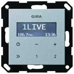 1St. Gira 228426 UP Radio RDS ohne Lautsprecher System 55 Farbe Alu