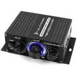 SHUAIGUO AK170 12 V Mini o Endverstärker Digital o Receiver AMP Zweikanal 20 Watt + 20 Watt Bass Höhen Lautstärkeregler für den Heimgebrauch