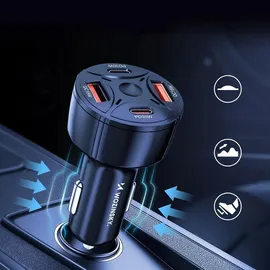 wozinsky Kfz-ladegerät 2x Usb-c 2x Usb-a 60w - Schwarz