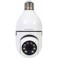 Gembird Smart rotating wifi camera E27 (1920 x 1080 Pixels), Netzwerkkamera, Weiss