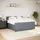 vidaXL Boxspringbett 180 x 200 cm Dunkelgrau
