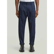 G-Star Pleated Chino Relaxed Tapered Hosen Dunkelblau 33 32