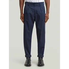 G-Star Pleated Chino Relaxed Tapered Hosen Dunkelblau 33 32