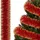 SPRINGOS Weihnachtsbaumkette 6m Rot-goldene Girlande für den Weihnachtsbaum, Durchmesser 10cm