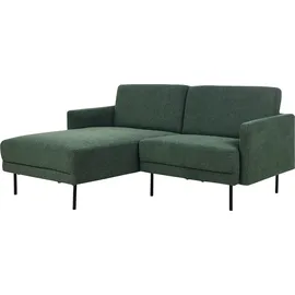Beliani 2-Sitzer Ecksofa dunkelgrün rechtsseitig