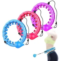 Vivitar Hula-Hoop-Reifen mit Gewicht Kugel, 24 abnehmbaren Teile, gewichteter Hula-Hoop (360° Massage, Verstellbare Größe von 65cm bis 120cm Taillenumfang, Stabiler & Leiser Hoola Hoop, 24-tlg., Bauchmassage, Heimtraining, Fettverbrennung, Fitness, Gewichtsverlust), Perfekt für effektiven Gewichtsverlust und Spaß beim Training lila