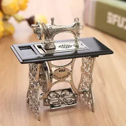 Mini-Miniatur-Nähmaschine für Puppenhaus im Maßstab 1:12, DIY-Dekoration, Geschenk