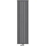 EMKE Heizkörper 180x46cm 1670W Anthrazit Badheizkörper Vertikal Doppellagig Paneelheizkörper