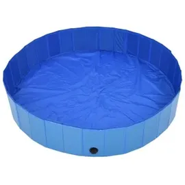 vidaXL Hundepool Faltbar Blau 160 x 30 cm PVC