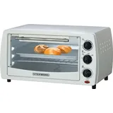 STEINBORG Mini Backofen 13 Liter Pizzaofen 60°-250°C Timer Krümelblech Minibackofen Backofen Kleiner Backofen | 900 Watt