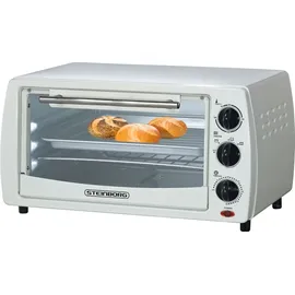 Steinborg Mini Backofen 13 Liter Pizzaofen 60°-250°C Timer Krümelblech Minibackofen Backofen Kleiner Backofen | 900 Watt