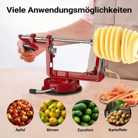 Wiltec Apfelschäler 3 in 1 mit Stahlklingen 30 x 10 x 13 cm