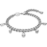 Swarovski Dextera Armband, Rhodiniertes Damenarmband mit Strahlenden Swarovski Kristallen