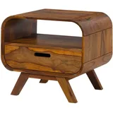 MASSIVMOEBEL24.DE Nachtschrank Mailand 50 x 40 x 43 cm Braun