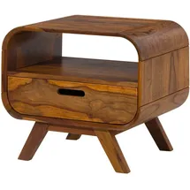 MASSIVMOEBEL24.DE Nachtschrank Mailand 50 x 40 x 43 cm Braun