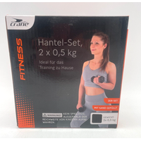 Crane® Fitness Hantel Set 2x 0,5kg schwarz Hanteln Neu