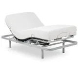 Geriafy – Lattenrost elektrisch verstellbar mit 20 cm viscoelastischer Tencel-Matratze | Frisches und weiches Gewebe (90x190 cm, Drahtlose Kontrolle)