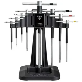 Topeak T-Hex Werkzeugset Innensechskant schwarz/silber, 8 Teile