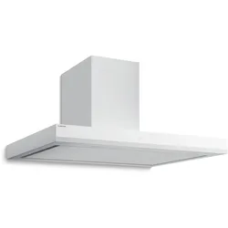 Velaire Dunstabzugshaube   Edel, minimalistisch, kraftvoll   Energieklasse A++   595 m3/h   90 cm Weiß