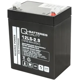 Quality Batteries Q-Batteries 12LS-2.9 12V 2,9Ah Blei-Vlies Akku AGM VRLA