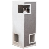 TRIXIE Cat Tower Gerardo 100 cm, weiß/grau